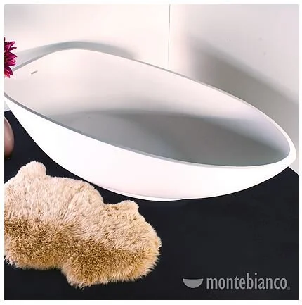 Ванна из литьевого мрамора Montebianco Canotto Due 190 х 90 см, 33050, отдельностоящие - фото 7