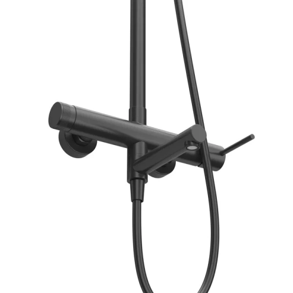 Душевая стойка Cezares Relax черный матовый, с изливом - фото 5