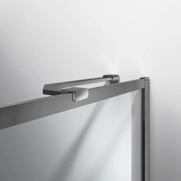 Шторка для ванны Vincea 70x140 см профиль вороненая сталь стекло прозрачное - фото 3