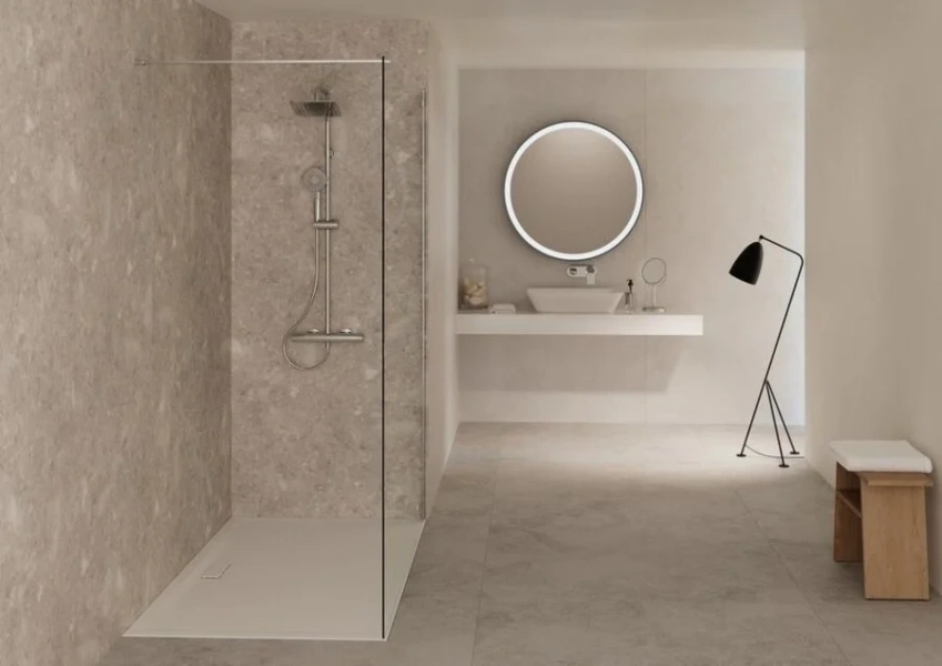 Душевая стойка Ideal Standard Ceratherm T100 с термостатом, настенные - фото 7