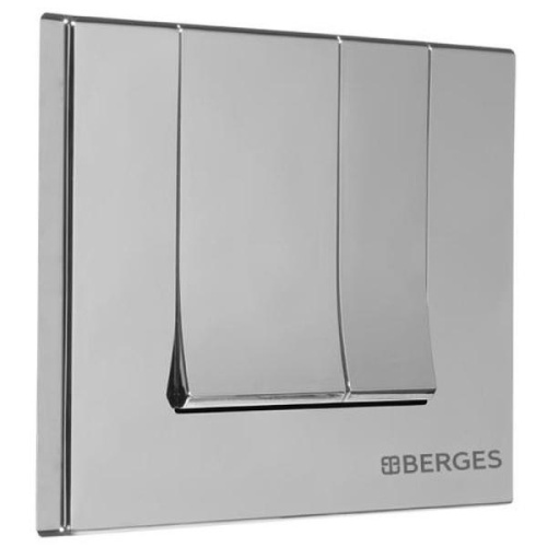 Клавиша смыва BERGES Novum S2 хром матовый - фото 2