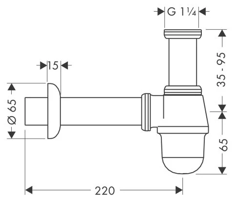 Сифон для биде Hansgrohe - фото 2