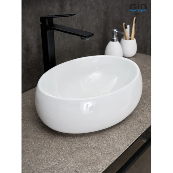 Раковина GID Lago N9030ds 40 см белая - фото 2