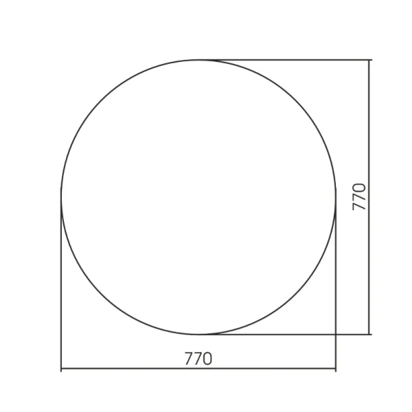 Зеркало с подсветкой Abber Mond 77 см умное управление, в наличии - фото 2