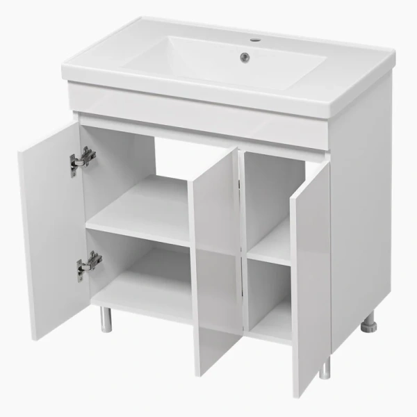 Тумба под раковину напольная Misty Енисей 80 см белая, 80 см - фото 6