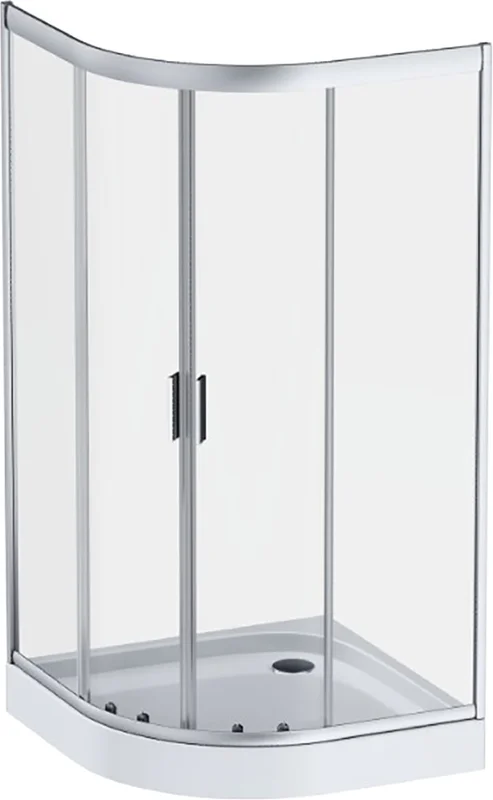 Душевой уголок Am.Pm Gem 100x100 см профиль хром матовый, раздвижные - фото 7