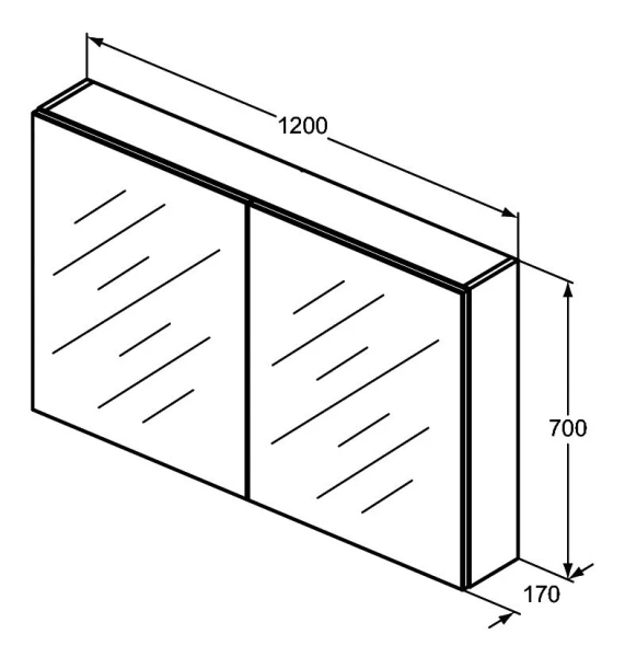 Зеркальный шкаф с подсветкой Ideal Standard Mirror&Light 120 см алюминий, нет в наличии - фото 2