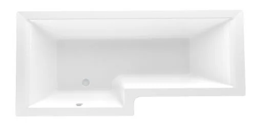 Ванна акриловая 1MarKa Linea, 165 х 85 см, асимметричная, цвет белый, левая/правая - фото 1