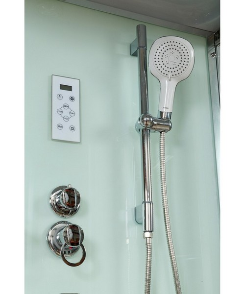 Душевая кабина Deto V 120х90 см средний поддон, хромированный профиль - фото 9