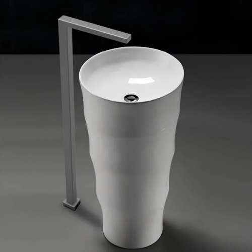 Раковина напольная Ceruttispa Alessia 42 см белая - фото 4