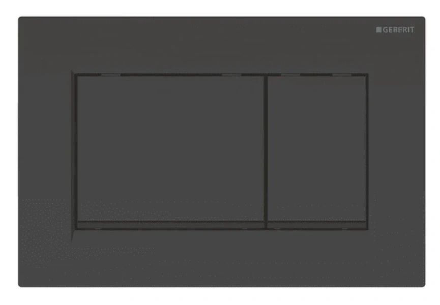 Клавиша смыва Geberit Sigma 30 черная глянцевая - фото 1