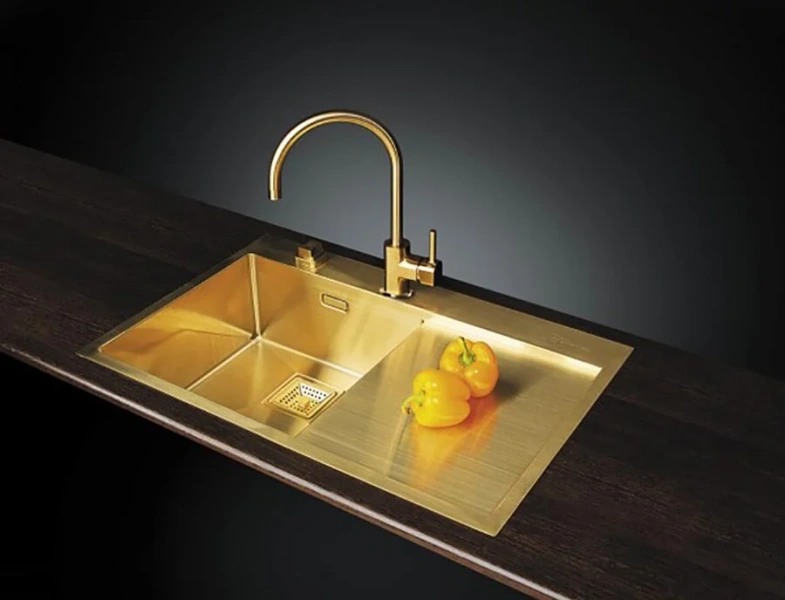 Смеситель для кухни Omoikiri Wakayama-PVD-LG светлое золото, современные, hi-tech - фото 3