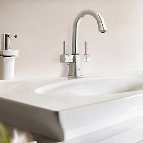 Смеситель для раковины, хром, Grohe Grandera 21107000, на раковину - фото 6