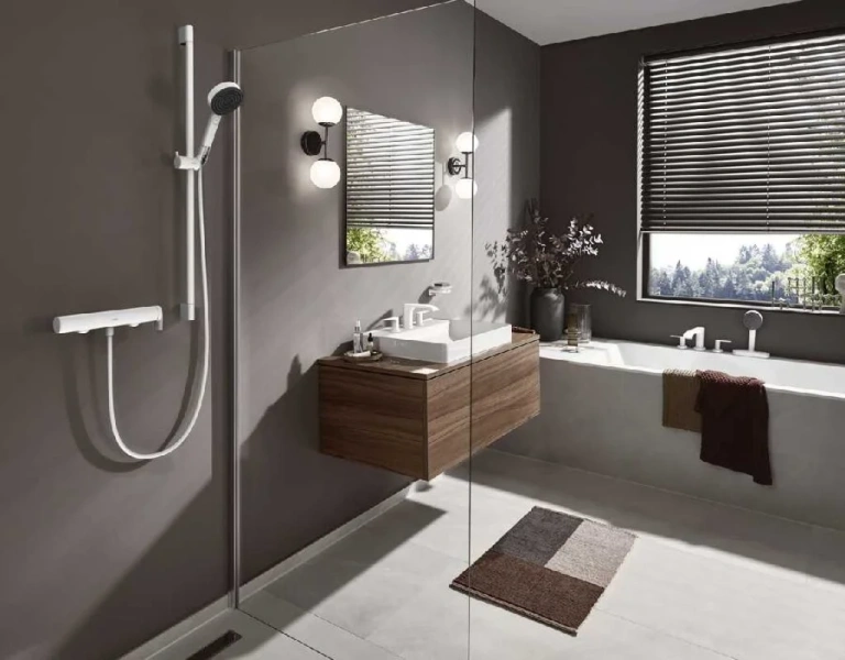 Смеситель для ванны Hansgrohe Vivenis белый матовый, современные, hi-tech - фото 3