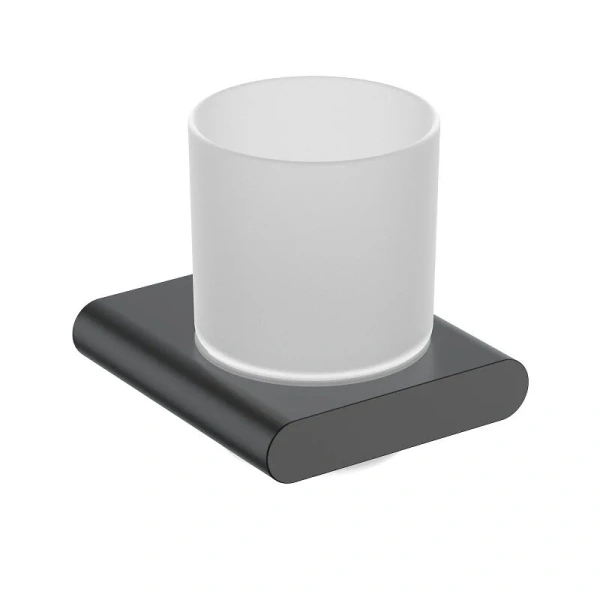 Стакан для ванной Timo Luiro черный матовый - фото 1