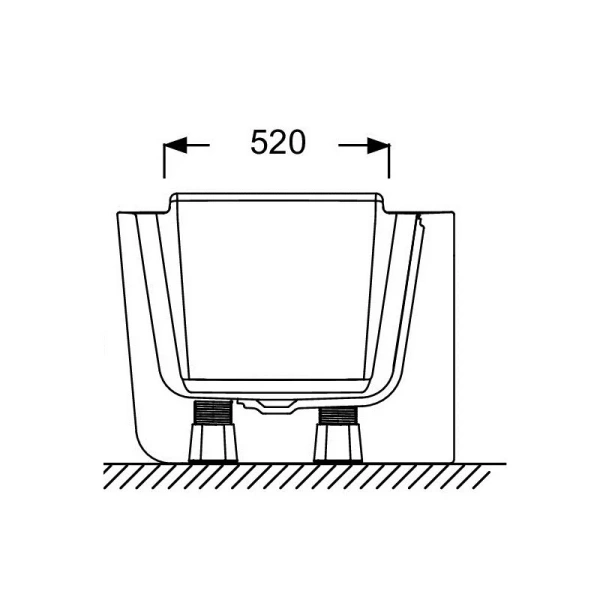 Ванна акриловая Jacob Delafon Reve 180x80 см приставная - фото 4
