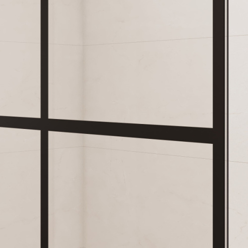 Душевая перегородка RGW Walk In WA-111B 120 см профиль черный, прозрачные - фото 5