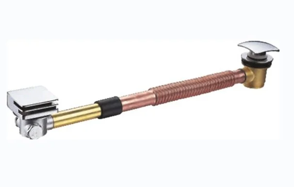 Слив-перелив Cezares медно-латунный с квадратной крышкой - фото 1