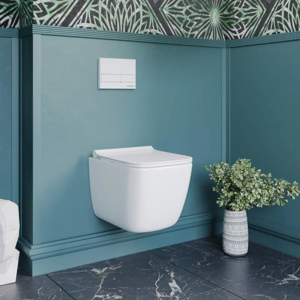 Унитаз подвесной Berges Quattro S Rimless безободковый, безободковые, сиденье с микролифтом - фото 5