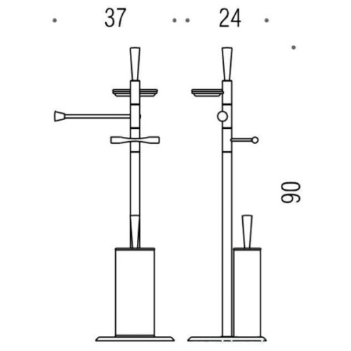 Стойка для ванной Colombo Isole напольная - фото 2