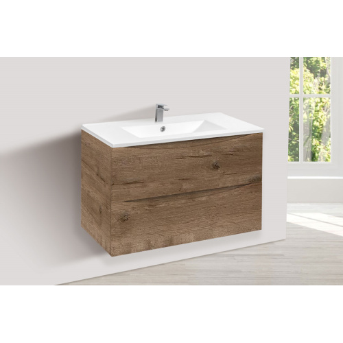 Тумба под раковину подвесная Vincea Mia 80,7 см V.Oak, подвесная, пристенная - фото 4