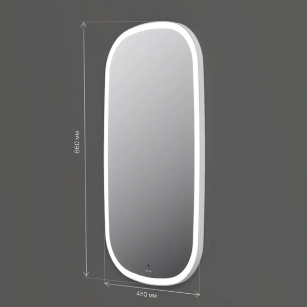 Зеркало с подсветкой Am.Pm Func 45 см с защитой от воды, по запросу - фото 2