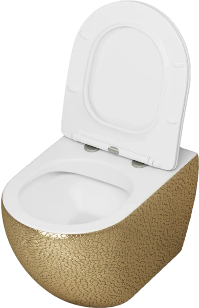 Унитаз подвесной Grossman Color золото/белый, по запросу - фото 9