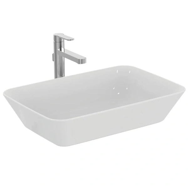 Раковина Ideal Standard Connect Air 60 см без отверстия под смеситель, без перелива, современные, hi-tech - фото 2