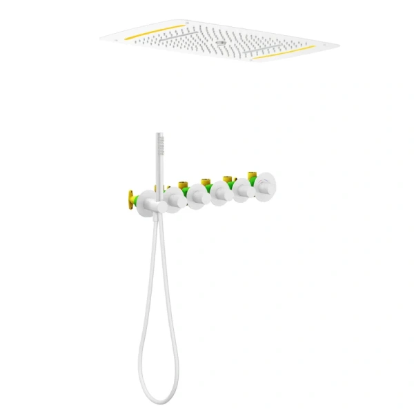 Душевой комплект Timo Saona белый матовый - фото 2