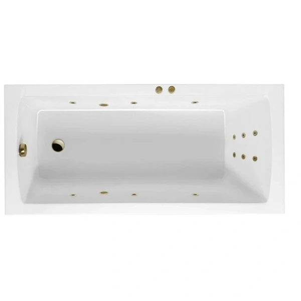 Ванна гидромассажная Excellent Aquaria Line 170 x 75 см, белый/бронза, WAEX.AQU17.LINE.BR - фото 1