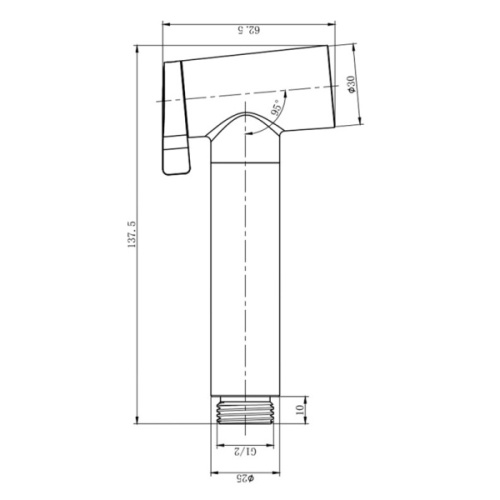 Гигиенический душ ALTROBAGNO Modern 060209 черный матовый - фото 2