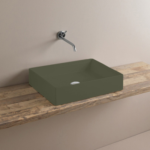 Раковина ArtCeram Scalino 55 см цемент mate - фото 2