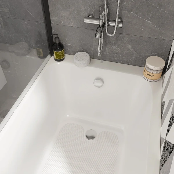 Акриловая ванна Stworki Стокгольм 180x70 см встраиваемая белая с каркасом 270051, акриловые - фото 2