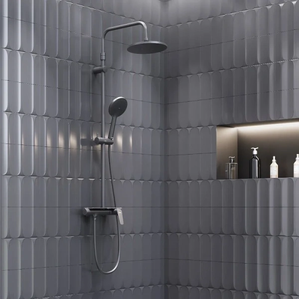 Душевая стойка Damixa Jupiter черная, черные - фото 3