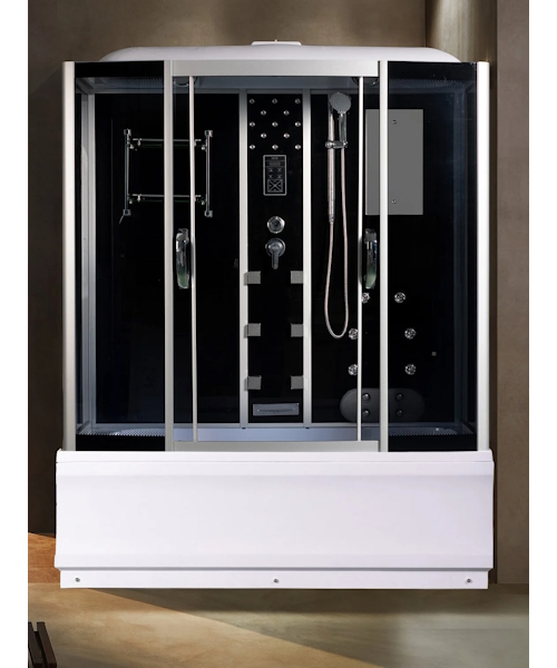 Душевой бокс River Wisla 170x80 см с поддоном стекло тонированное - фото 2