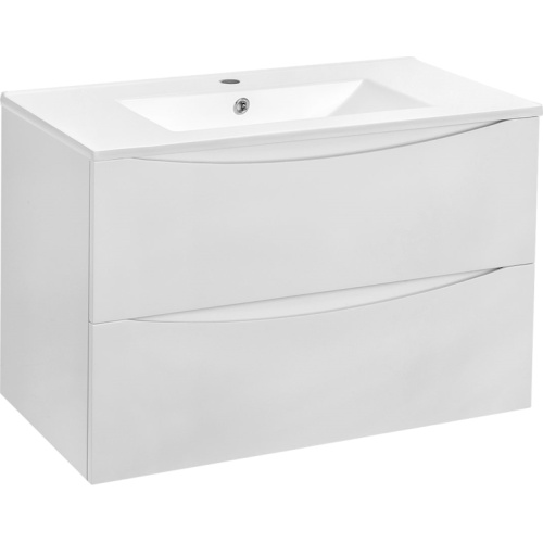 Тумба под раковину подвесная Vincea Mia 80,7 см G.White, моноблок - фото 5