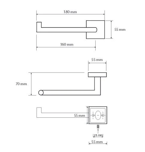 Бумагодержатель Bemeta Beta хром - фото 2
