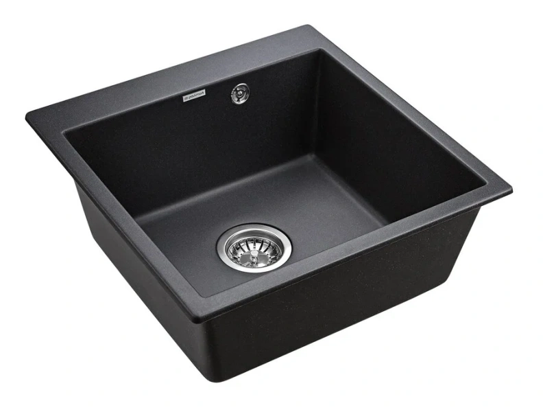 Мойка для кухни Paulmark Praktisch 51 см черная, кварц - фото 3