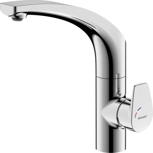 Смеситель для кухни Bravat Nizza хром - фото 1