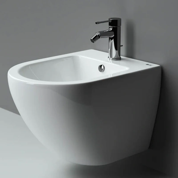 Биде подвесное Ceramica Nova Metropol CN4003 овальное, белые, черные - фото 5