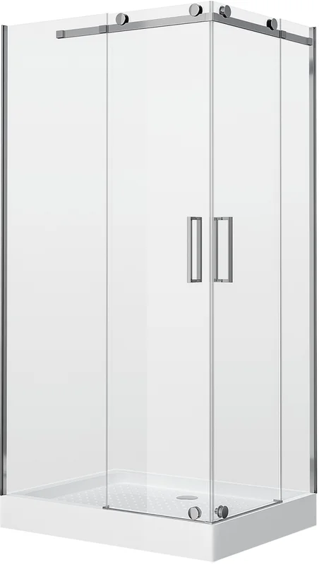 Душевой уголок Grossman Cosmo 110x110 см левый, хром - фото 4