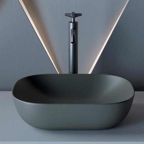 Раковина Ceramica Nova Element 45 см темный антрацит - фото 3