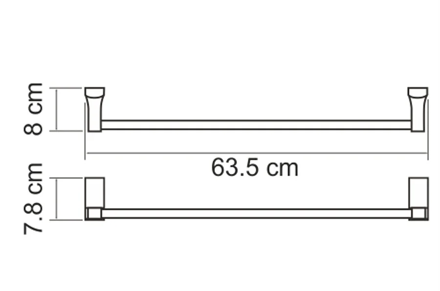 Полотенцедержатель WasserKRAFT Abens черный - фото 2