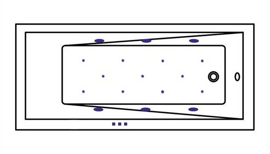 Ванна гидромассажная Whitecross Wave Relax, 170 х 75 см, увеличенная толщина акрила, усиленная армировка, белый/бронза, 0101.170075.100.RELAX.BR - фото 3