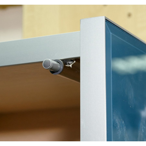 Шкаф-пенал, петли слева, цвет  синий металлик, Misty Джулия, недорого - фото 3