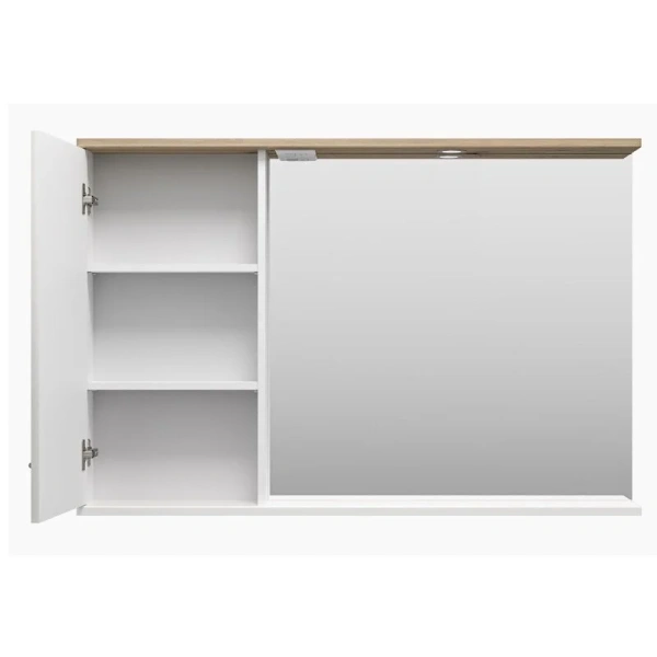 Зеркальный шкаф с подсветкой Misty Респект 120 см правый, в наличии index_1 - фото 9