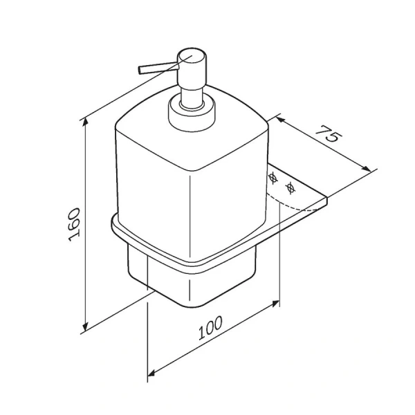 Дозатор для мыла Am.Pm Inspire 2.0 стеклянный, современные, hi-tech - фото 2