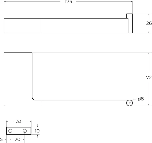 Бумагодержатель Cezares Slider сатин - фото 4