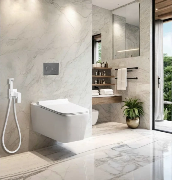 Унитаз подвесной Ceruttispa Viola с сиденьем микролифт, белые - фото 6