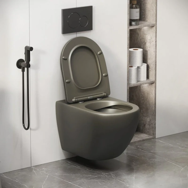 Унитаз подвесной Grossman Color хаки матовый index_1 - фото 10